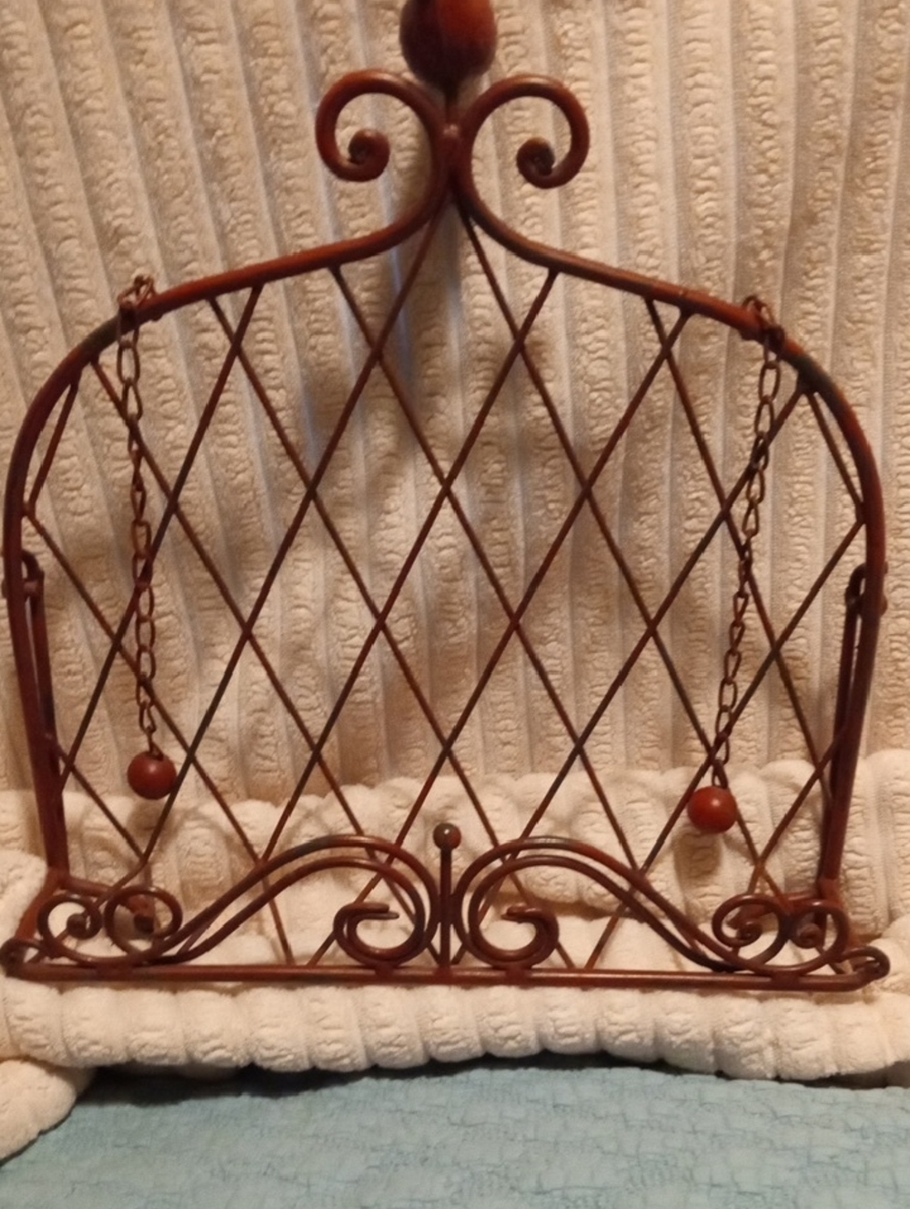 Unbranded Brown Metal Cookbook Stand - Decorative Kitchen Display